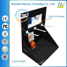 Various styles 7 inch LCD screen free standing cardboard display
